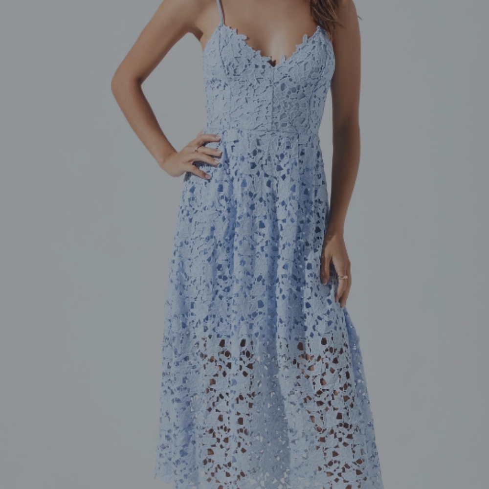 NWT ASTR Medium Lace -A-Line Midi Dress